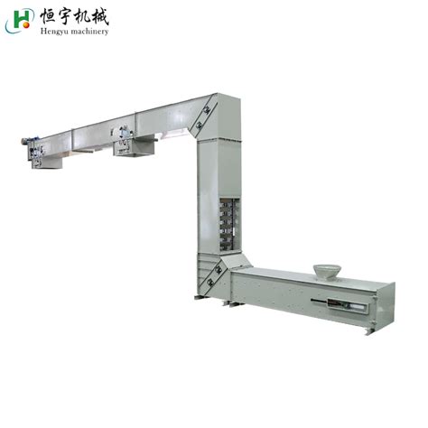 Stainless Steel Vertical Rice Mill Conveyor Machine Z Type Chain Belt