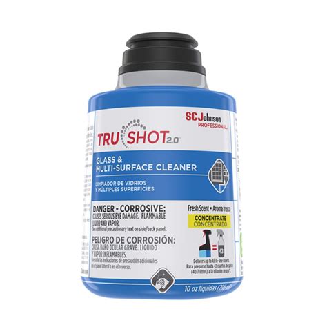 Sc Johnson Professional Trushot 2 0 Glass And Multi Surface Cleaner 10 Oz Clean Fresh 315272