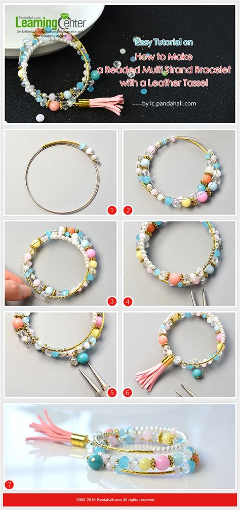 Easy Tutorial On How To Make A Beaded Multi Strand Bracelet With A