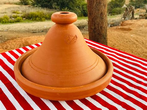 Unglazed Moroccan Tagine For Cooking Handmade Ceramic Tajine For