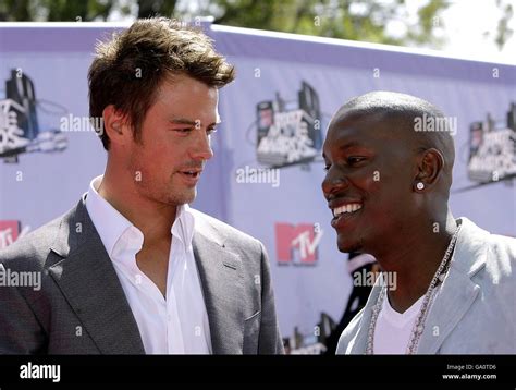 Josh Duhamel And Tyrese Gibson Right Arrive For The 2007 MTV Movie