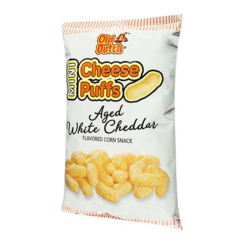 Old Dutch Aged White Cheddar Mini Cheese Puffs Lunds And Byerlys