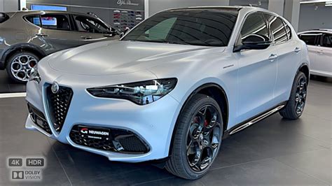 New Alfa Romeo Stelvio Q4 Competizione Matt Moonlight Grey Color 2024