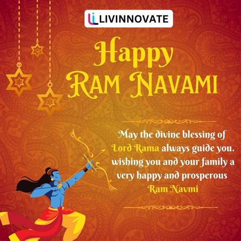 Happy Ram Navami Greeting Card With Name