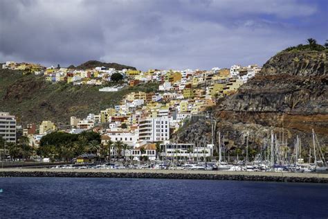 The Beautiful Harbor of San Sebastian in La Gomera is Located at the ...