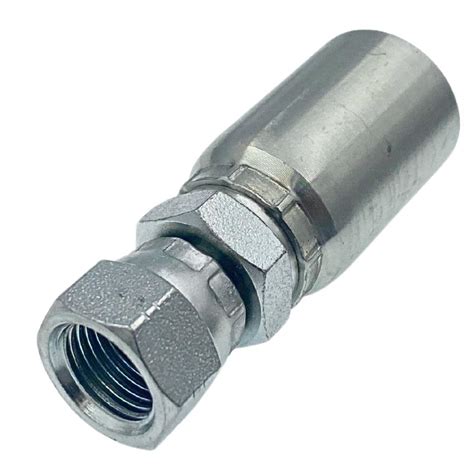 Conector Recto Rosca Jic Flare Hembra Para Manguera Teflon