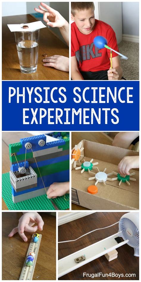 Physics Science Experiments For Elementary Aged Kids Frugal Fun For