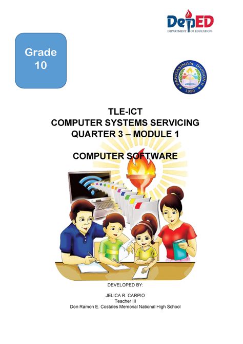 Tle Ict Computer Systems Servicing Quarter 3 Module 1 Compress TLE