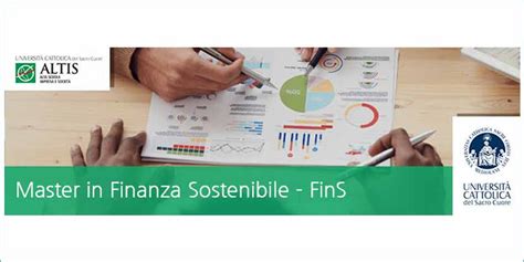 Master Di Finanza Sostenibile Con Altis Webinar Di Presentazione E Possibilità Sconti Csroggi