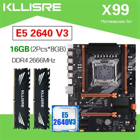 Kllisre x99 placa mãe combinação kit conjunto lga 2011 3 xeon e5 2640