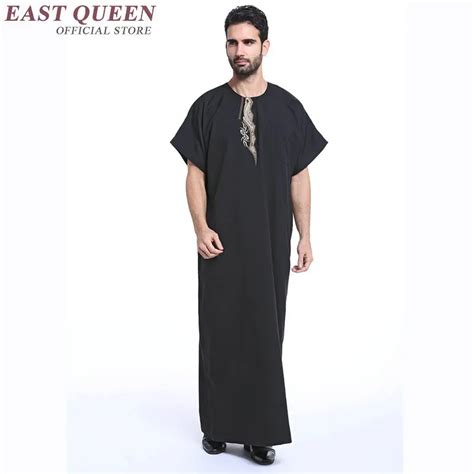 Vestu Rio Rabe Dos Homens Kaftan Dubai Abaya Robe Rabe Turco Isl Mico