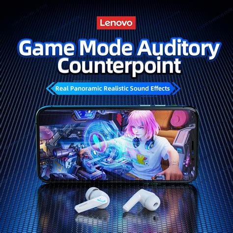 Buy Lenovo Gm Pro Bluetooth Earphones With Mic Low Latency Gaming