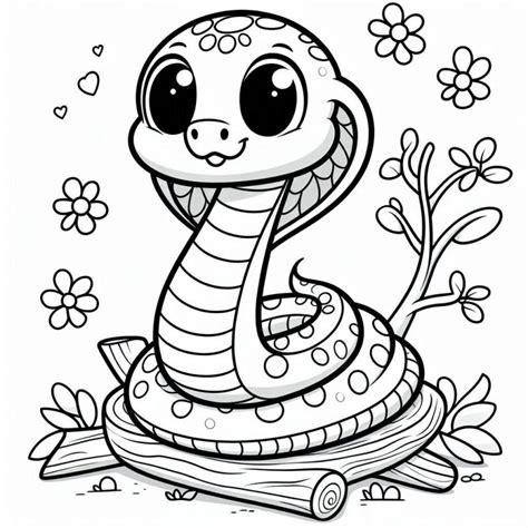 Desenho De Cobra Para Colorir Detalhado E Divertido