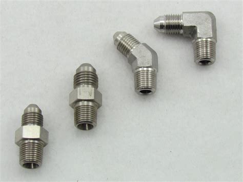 703 Series Stainless Steel Hose End Male Flare To 1 8npt Adaptors