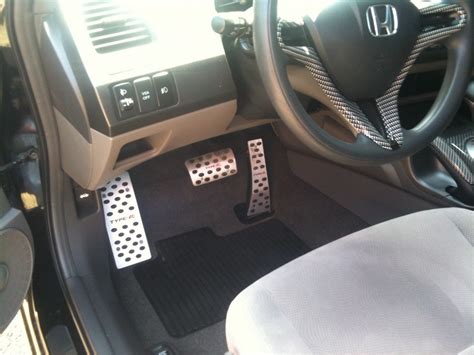 Накладки на педали (Type-R) — Honda Civic 4D (8G), 1,8 л, 2008 года ...