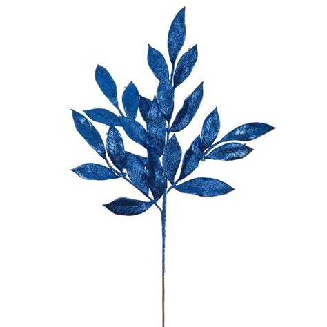 Vickerman Pack Blue Leaf Spray Christmas Tree Pick L