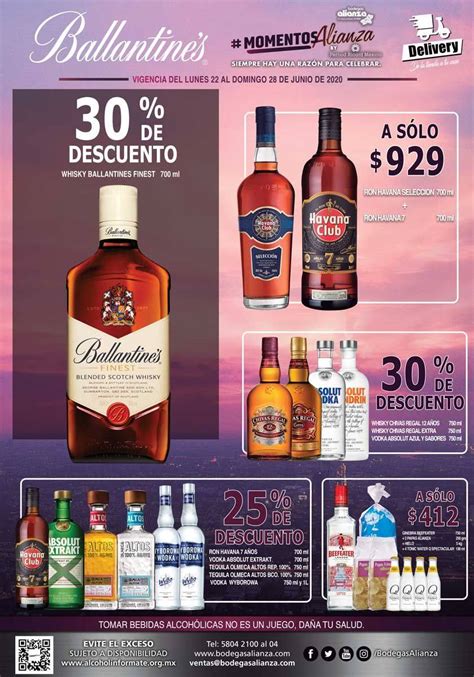 Ofertas Bodegas Alianza En Vinos Y Licores Del 22 Al 28 De Junio 2020