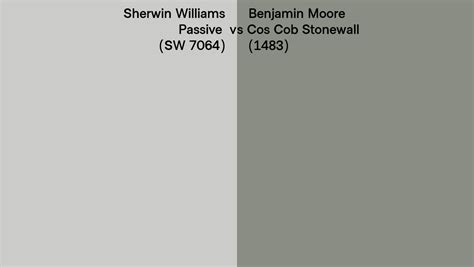 Sherwin Williams Passive Sw 7064 Vs Benjamin Moore Cos Cob Stonewall