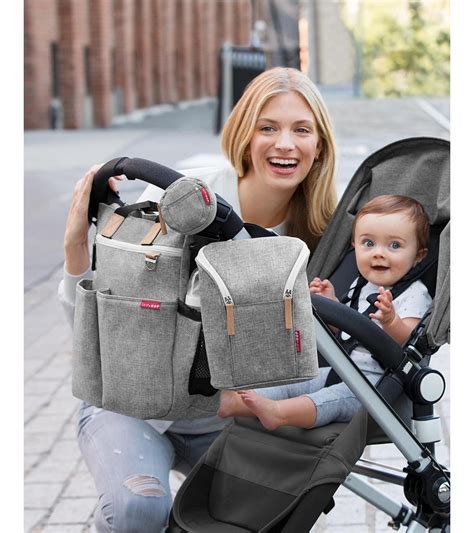 Skip Hop Duo Signature Diaper Bag Grey Melange