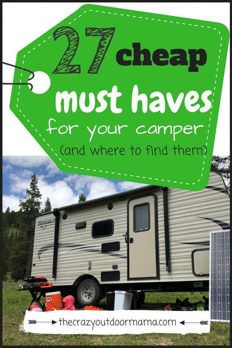 27 Must Haves For Your Camper On A Budget With Images Camper