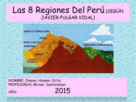 Las 8 Regiones Del Perú Según Javier Pulgar Vidal