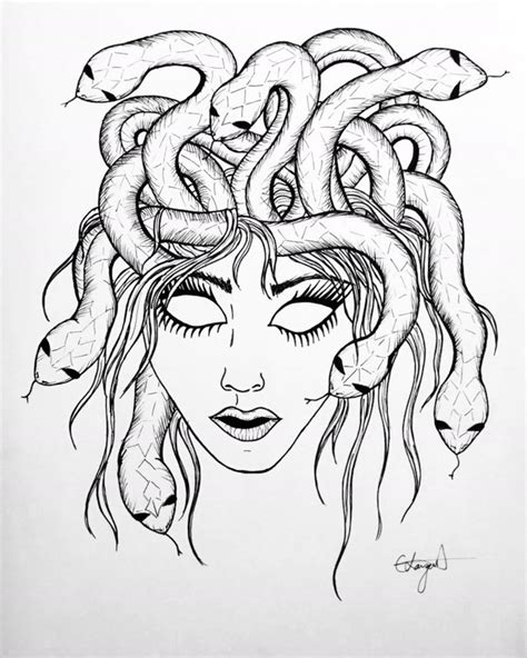 Medusa Greek Mythology Art - Etsy