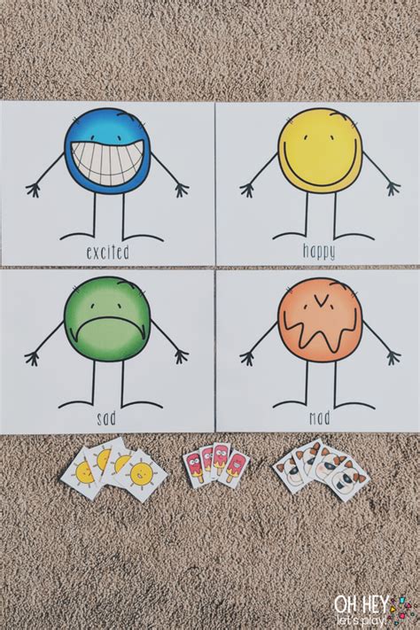 Emotion Sorting Activity — Oh Hey Lets Play