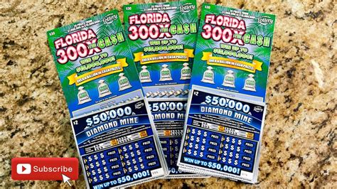 FLORIDA 300X THE CA H DIAMOND MINE Florida Scratch Offs YouTube