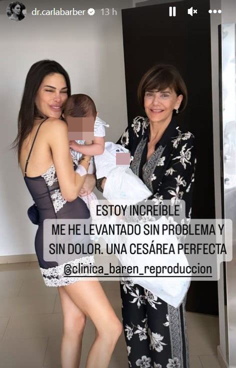 Carla Barber cuenta cómo se encuentra tras su parto prematuro