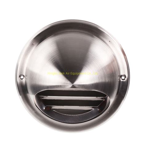 Ventilation Wall Mounted Stainless Steel Round Diffuser Bull Nosed