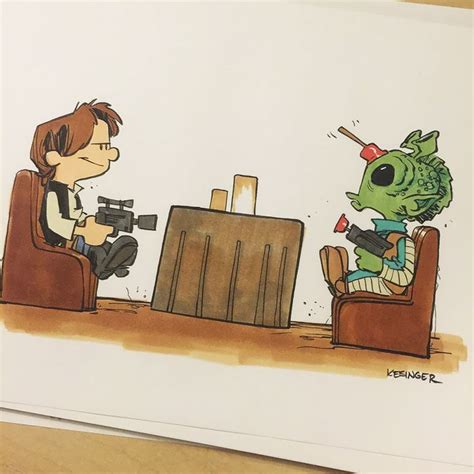 Disney Illustrator Combines Star Wars And Calvin And Hobbes And The