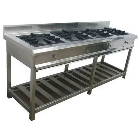 Material Stainless Steel 4 Burner Commercial Gas Stove At ₹ 26000 In