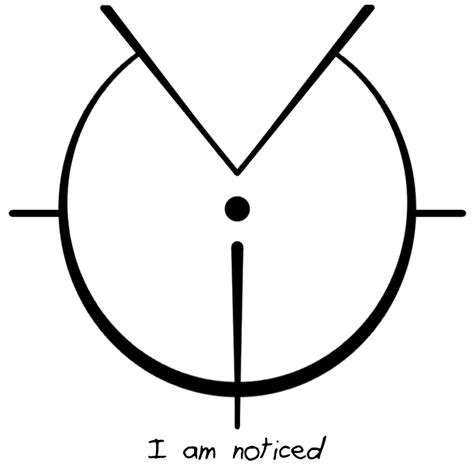 “I am noticed” sigil requested by anonymous Sigil Magic, Magic Symbols ...