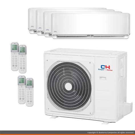 Cooper And Hunter Mini Split Ac Heat Pum Multi 4 Zone 12000 12000 12000