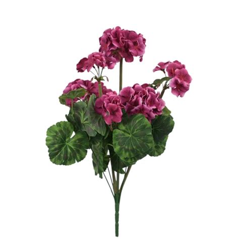 Sztuczny Bukiet Pelargonii W Kolorze Fuksji 47 Cm Sklep I Hurtownia