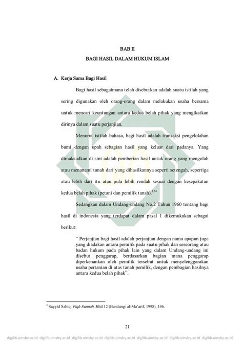 PDF A Kerja Sama Bagi Hasil Digilib Uinsby Ac Iddigilib Uinsby Ac