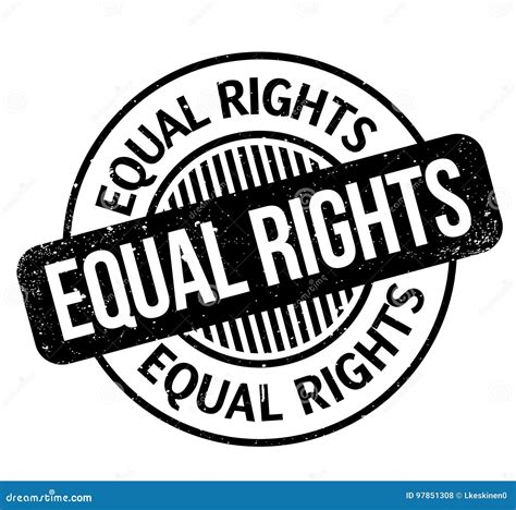 Equal Rights Rubber Stamp Stock Vector Illustration Of Ethical 97851308