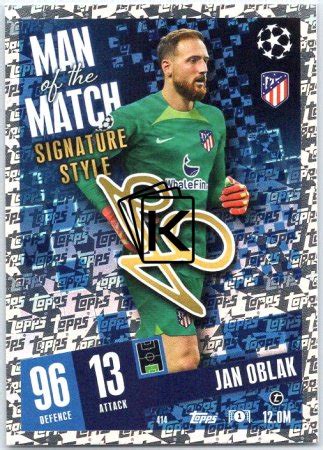 Fotbalová kartička 2023 24 Topps Match Attax UEFA Club Competitions Man