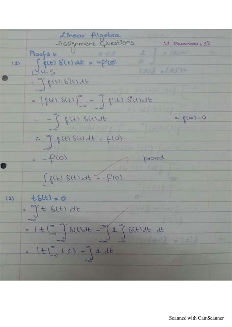 SOLUTION MATH 206 Linear Algebra Solved Assignment Studypool