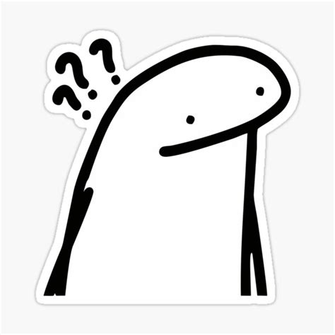 Flork Confused Sticker For Sale By Jenniferm Redbubble