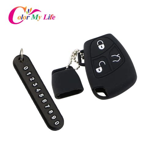 Silicone Car Key Case Cover Car Key Chain Keychain With Letter For