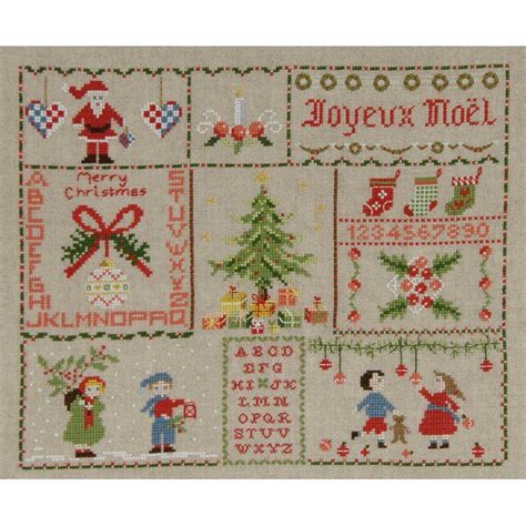 Point de croix DMC à broder Sampler Noël kit broderie BK1026