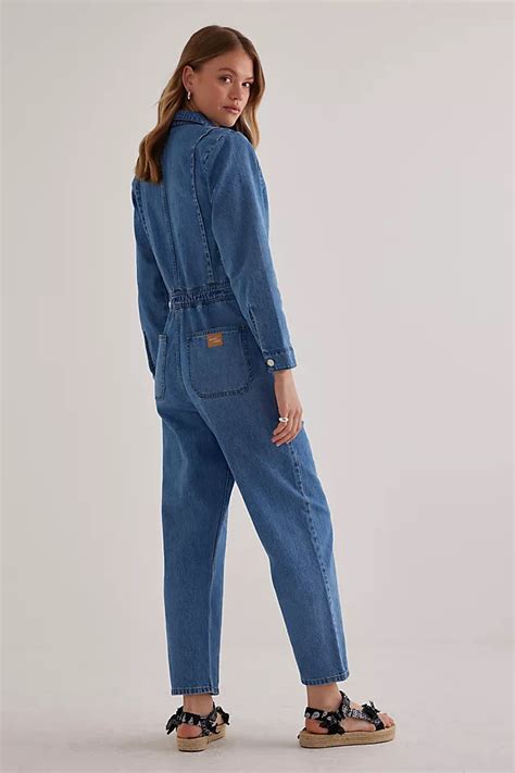 Seventy Mochi Indie Long Sleeve Denim Jumpsuit Anthropologie Uk