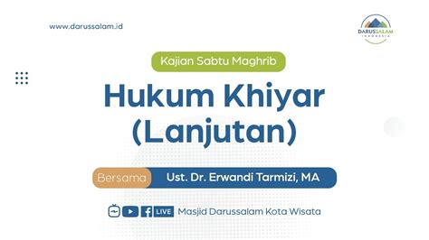 Tanya Jawab Muamalah Kontemporer Ustadz Dr Erwandi Tarmizi MA