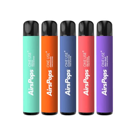 19mg Airspops One Use Disposable Vape Device 800 Puffs Vapecouk