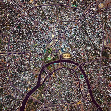 Карта москвы снимки из космоса