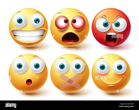 Conjunto De Vectores Emoji Emoticono Smileys Emoticon Colecci N De