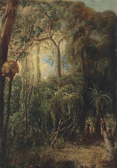 Attributed To Thomas Baines 1820 1875 An Australian Rainforest With