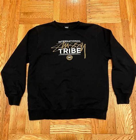 Stussy Stussy International Tribe Black Crewneck Swea Gem