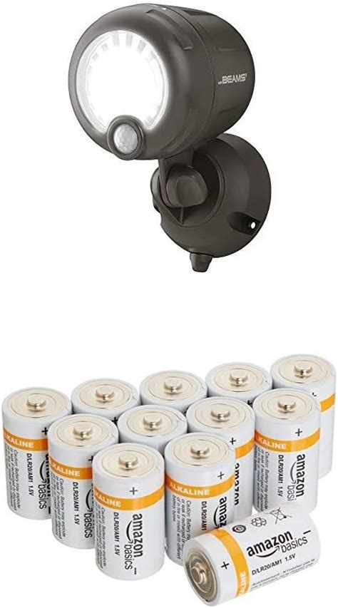 Mr Beams Wireless Battery Operated Outdoor Motion Sensor Activated Led Spotlight Plastic